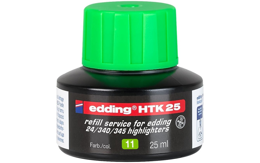 edding Encre de recharge HTK25 25 ml, Vert clair