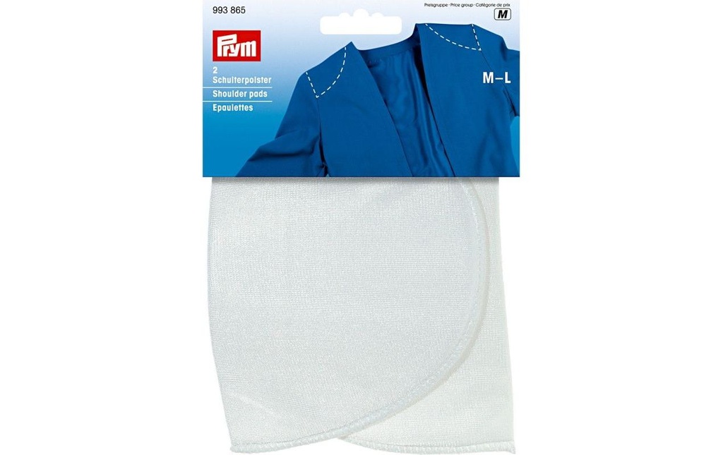 Prym Épaulettes Blanc, taille M et L