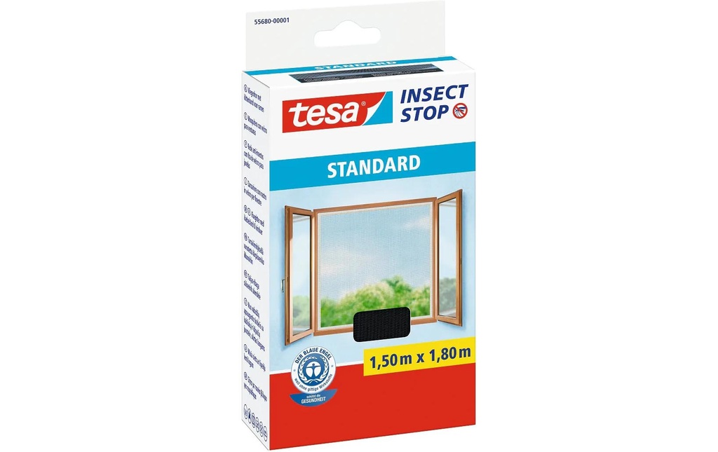 tesa Moustiquaire STANDARD pour les fenêtres Anth. - 1.5 m x 1.8 m