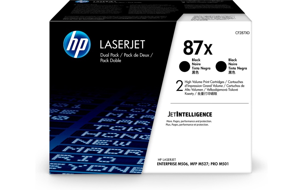 HP HP toner 87X black DP (2 pces)