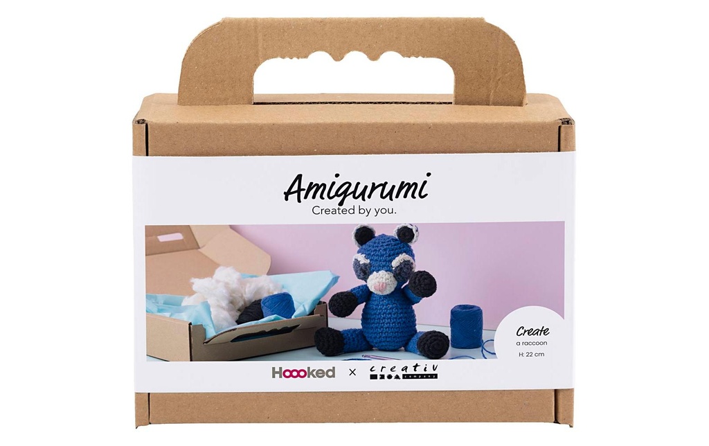 Creativ Company Kits de bricolage Amigurumi, raton laveur