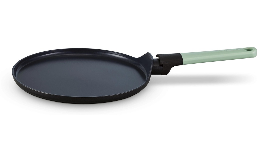 Brabantia Poêle à crêpes Tasty+ 25 cm, Noir/ Jade Green