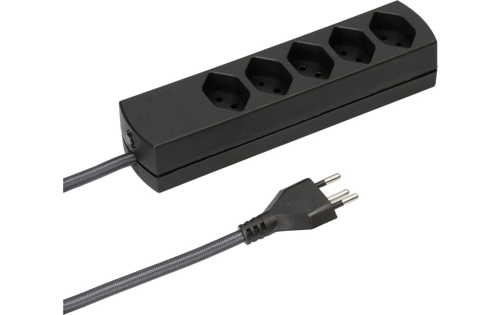 Max Hauri Bloc multiprises MaxTex 5x T13, Noir