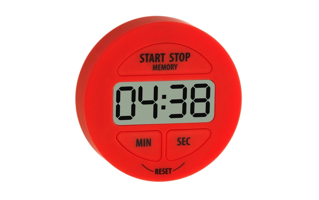 TFA Dostmann Minuterie Digital avec chronomètre, rouge