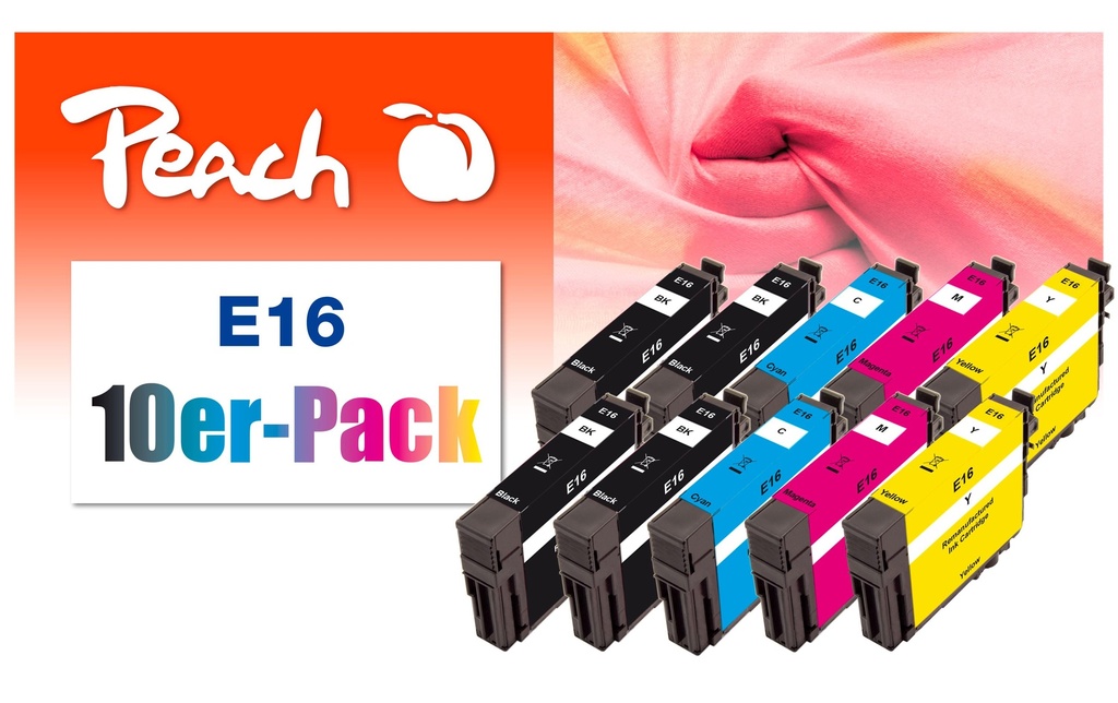 Peach Encre Epson n° 16 4x BK, 2x chaque C,M,Y