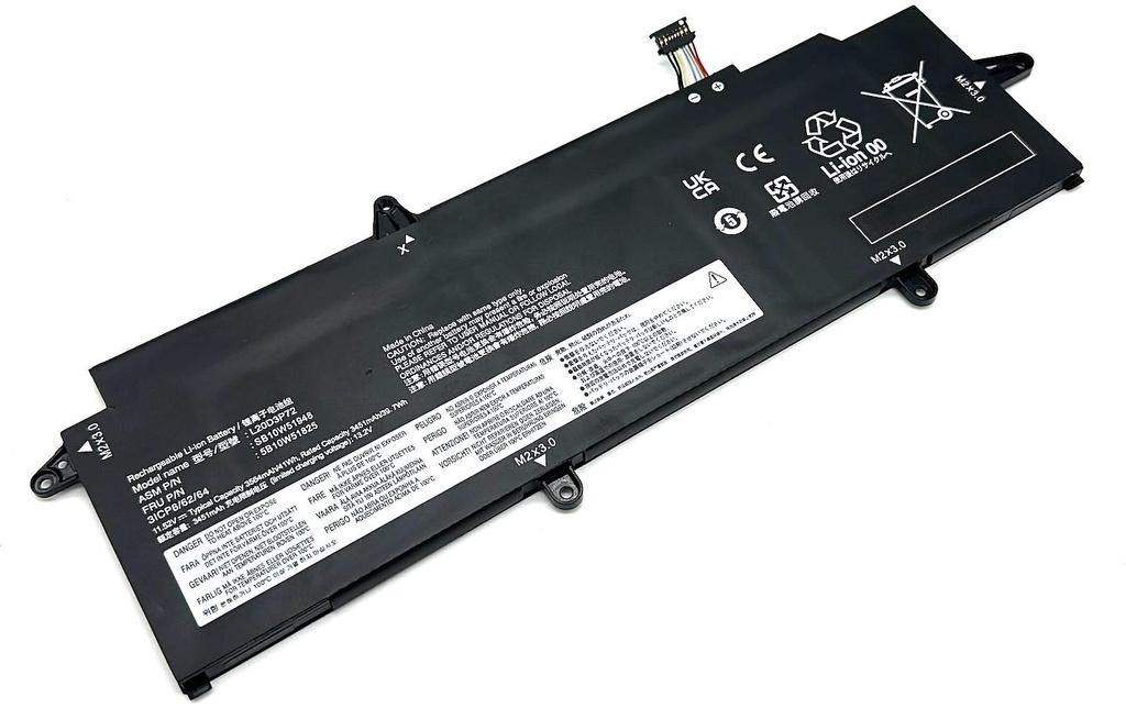 Vistaport Batterie für Lenovo Thinkpad X13 GEN 3 21BQ/21BN/21CN