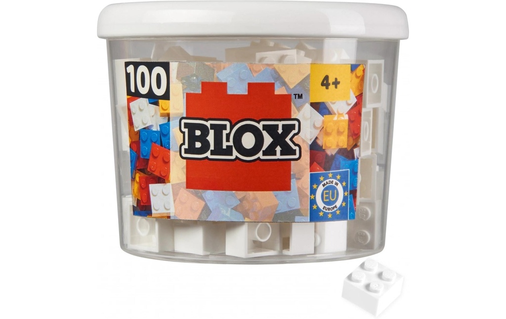 BLOX Briques 100 pions blancs de 4