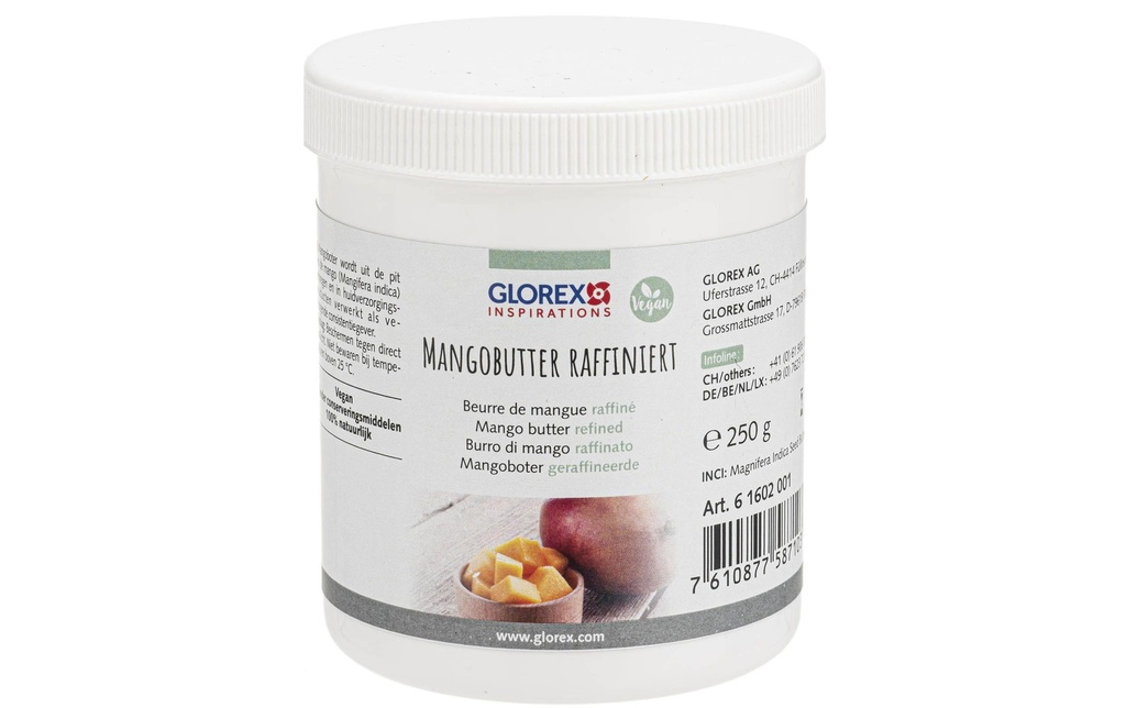 Glorex Beurre cosmétique Mangue raffinée 250 g