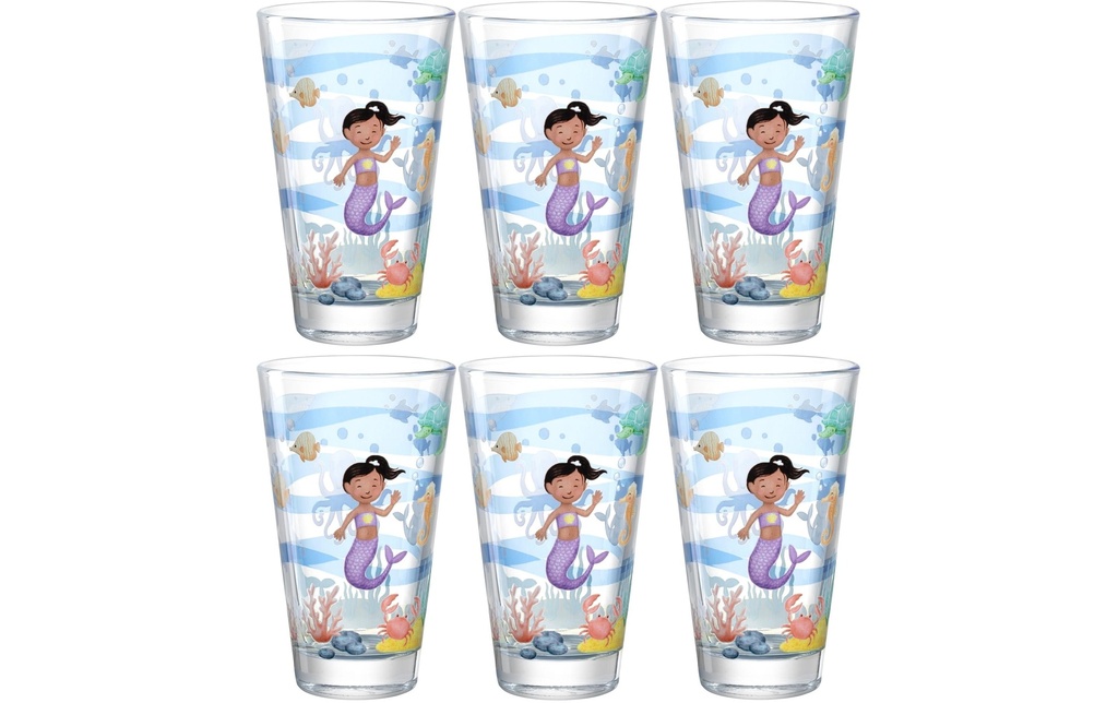 LEONARDO Verre à boire pour enfants Avventura 300 ml, 6 pièces, Mer