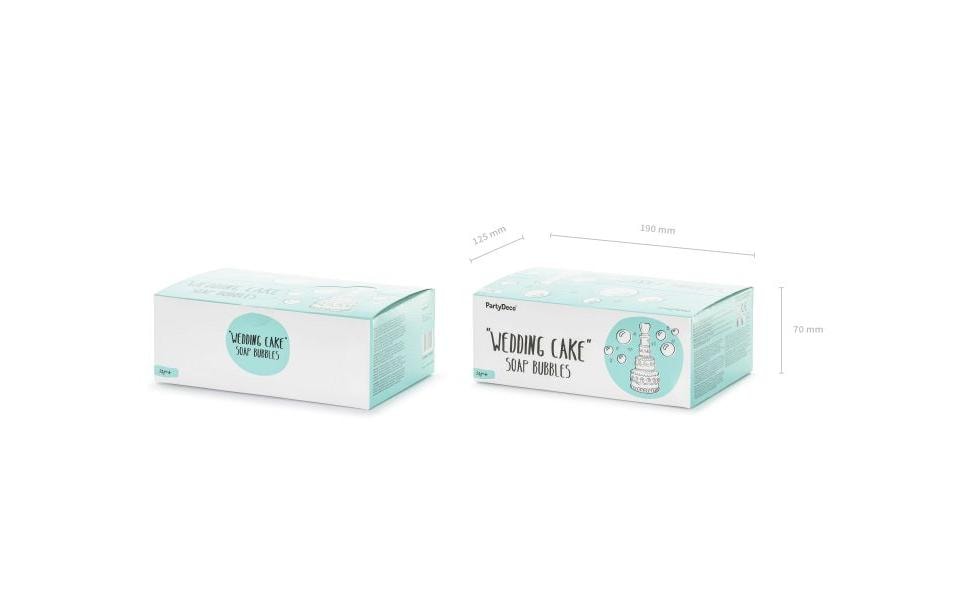 Partydeco Accessoires de fête Bulles de savon Tartelettes, 24 pièces