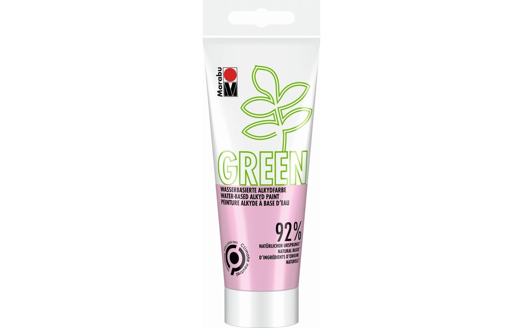 Marabu Peinture pour bricolage Peinture alkyde Green Rose pastel, 100 ml