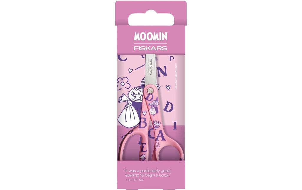 Fiskars Ciseaux pour enfants Moomin ABC Petit Mon 1 13 cm, rose