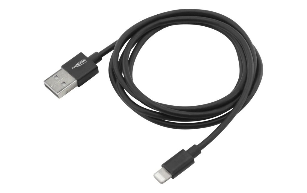 Ansmann Câble USB 2.0 pour iPhone, iPad, USB-A - Lightning 1.2 m