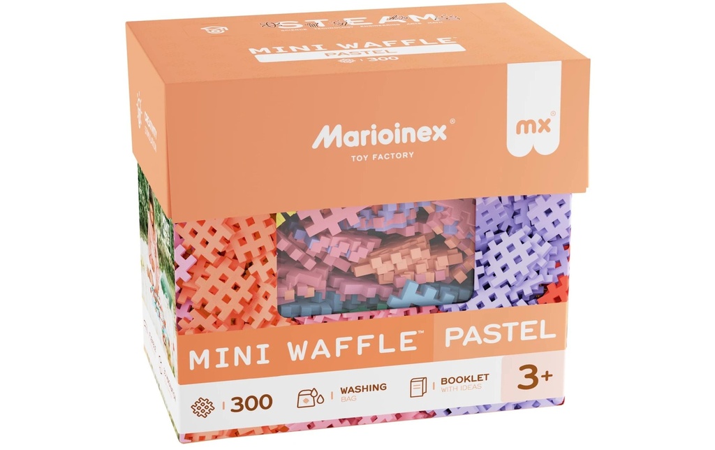 Max Bersinger Modules de construction Marioinex Mini Waffle Pastel - 300 pièces