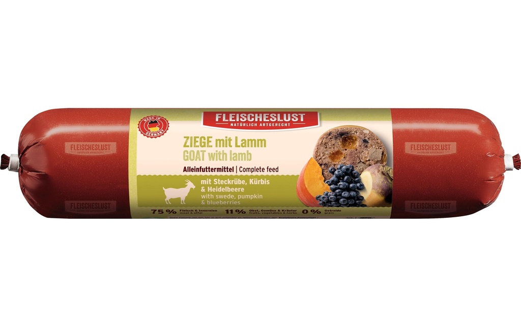 Fleischeslust Alimentation humide Chèvre classique, 400 g
