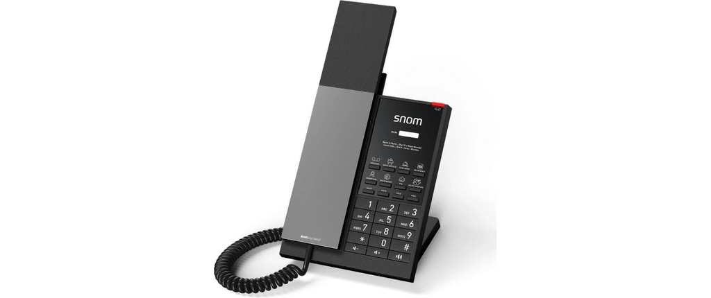 snom Téléphone de bureau HD350W Téléphone d'hôtel SIP Noir