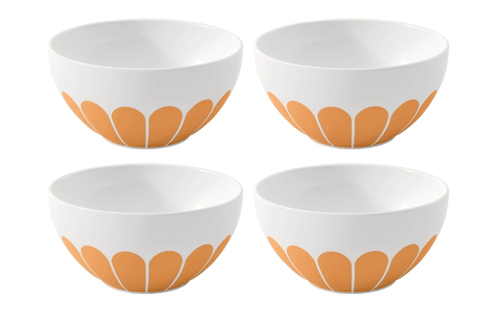 Villeroy & Boch Bol à céréales Fleur 4 Pièce/s, Jaune
