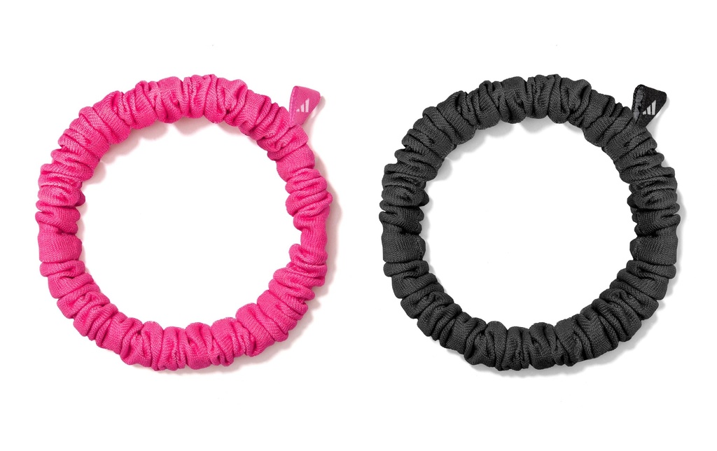 adidas Hair Scrunchies Noir et Lucid Pink