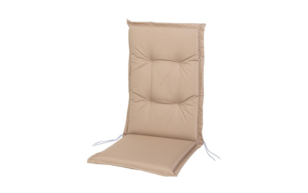 COCON Coussin de chaise à haut dossier Outdoor 118 x 50 x 5 cm, Beige
