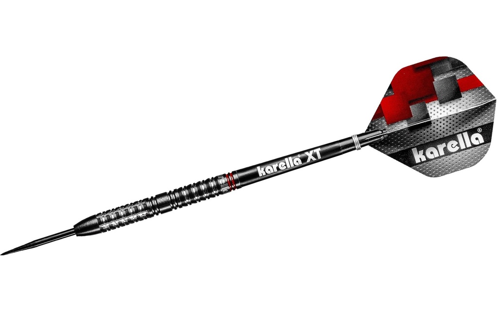 Karella Fléchettes Steeldart SuperDrive 22g, 3 pièces – Noir