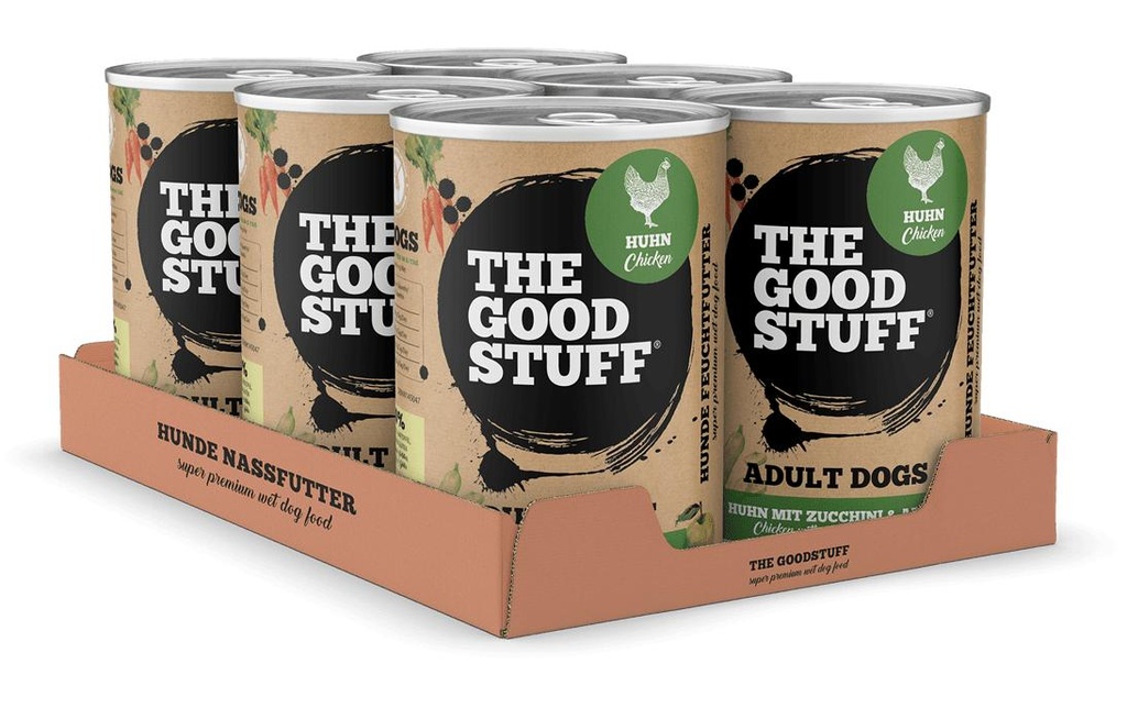 The Goodstuff Alimentation humide Volaille & Courgettes Adult, 6 x 400g