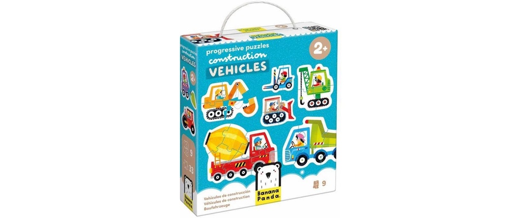 BANANA PANDA Puzzle Progressive Vehicles (33 pces)