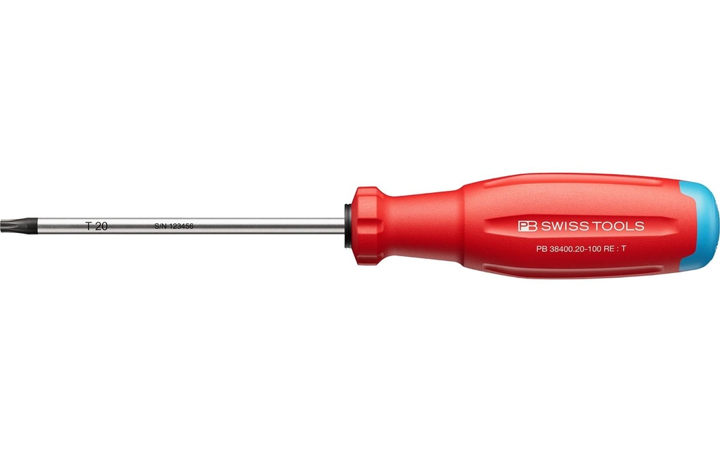 PB Swiss Tools Tournevis PB 38400.20-100 Torx rouge