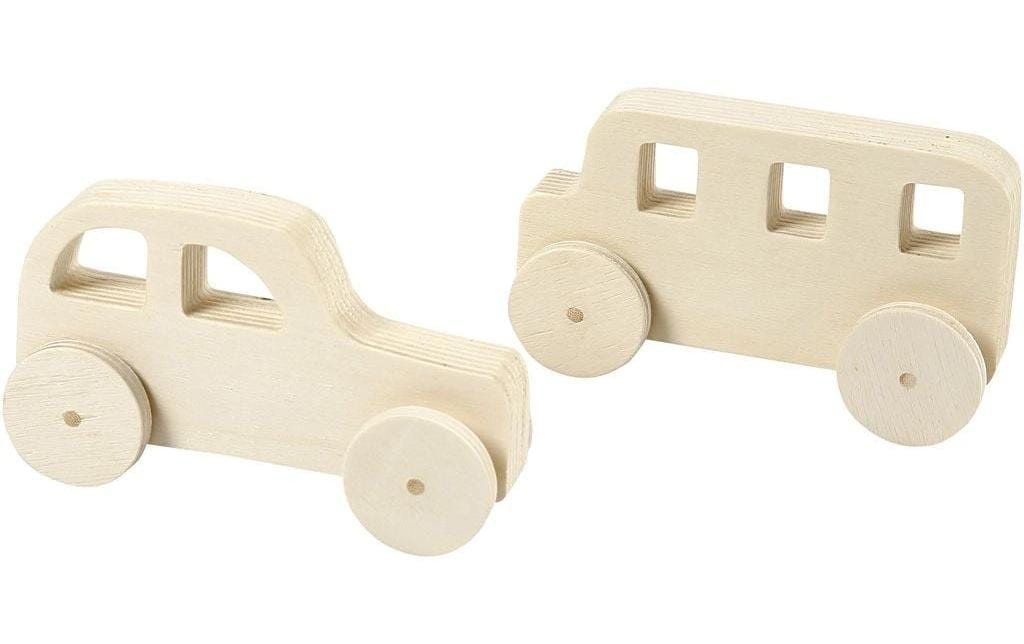 Creativ Company Mini figurine Voitures 2 pièces, marron