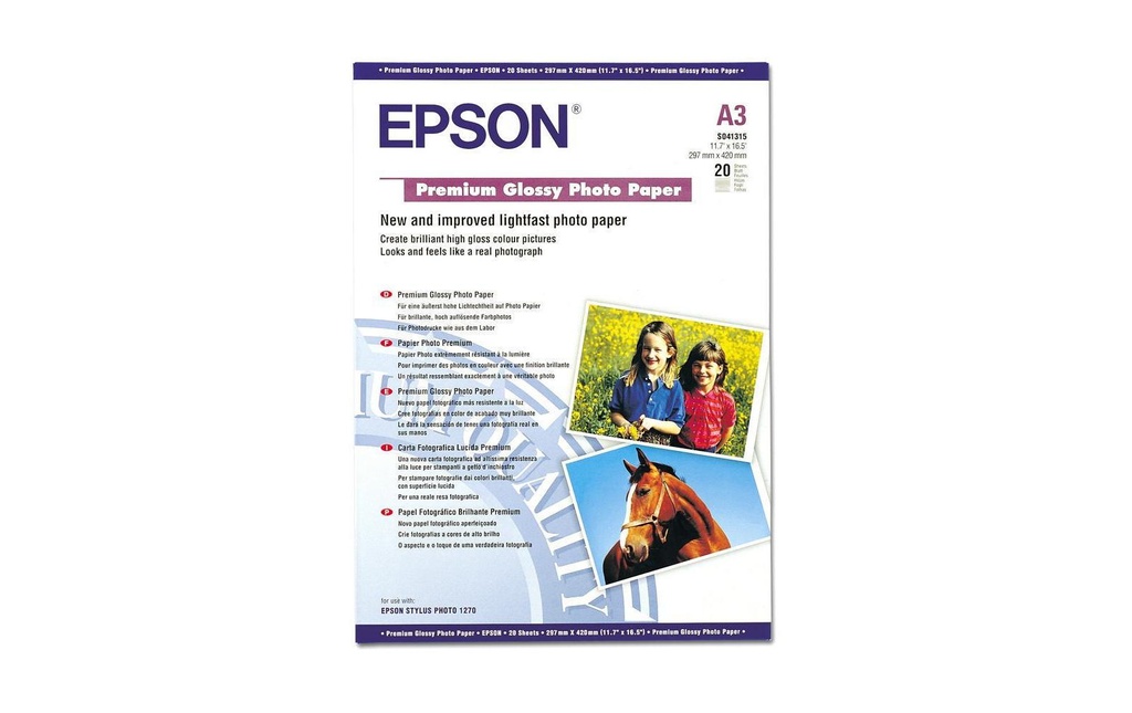 Epson Papier photo A3 255 g/m² 20 Pièce/s