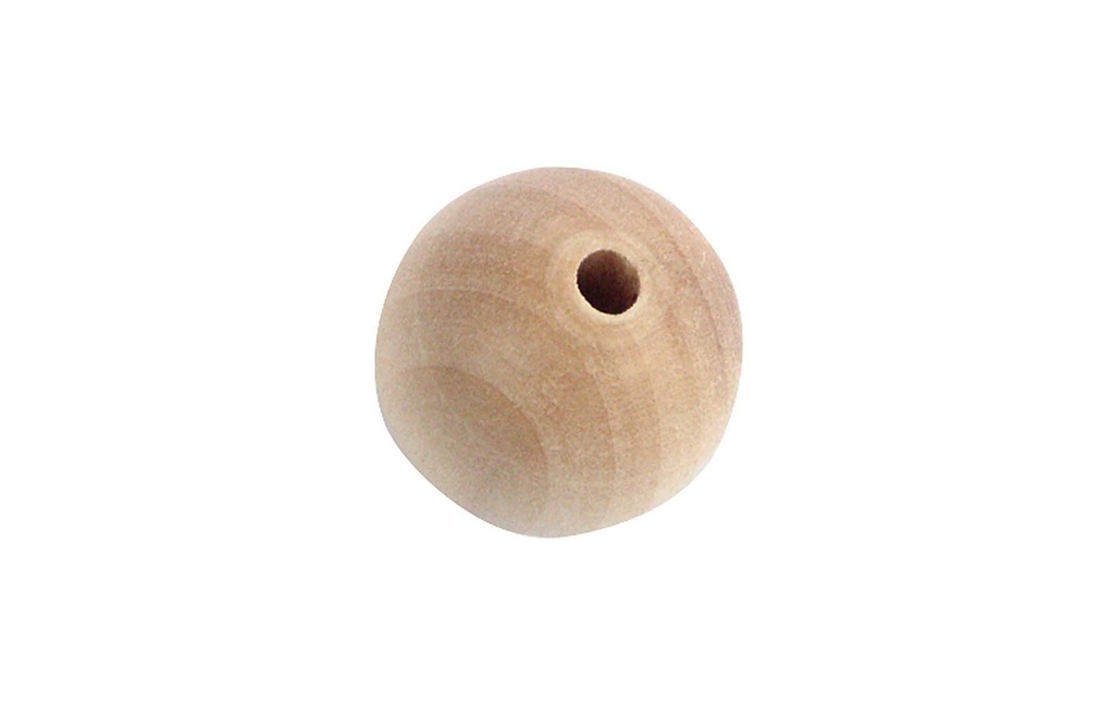 Rico Design Billes de bois 25 mm, 15 pièces
