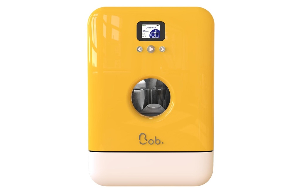 Daan Tech Lave-vaisselle de table Bob Jaune/Blanc