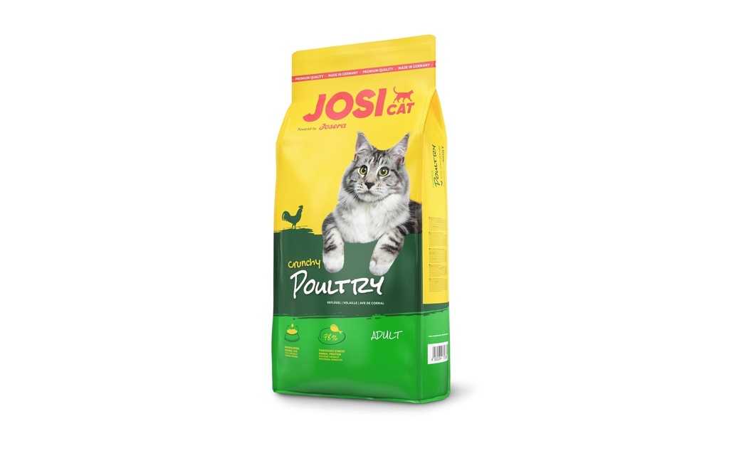 Josi Cat & Dog by Josera Alimentation sèche JosiCat Crunchy Poultry, Adulte, 0.65 kg