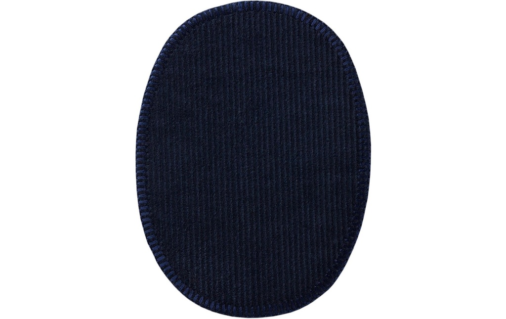 Mono-Quick Patch en corde ovale 8.5 x 11.2 cm Marine, 2 pièces