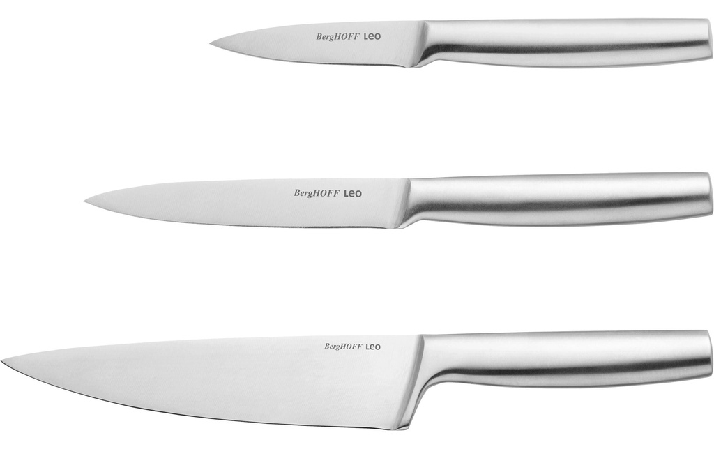 BergHOFF Jeux de couteaux Leo Legacy 3 pièces Argenté