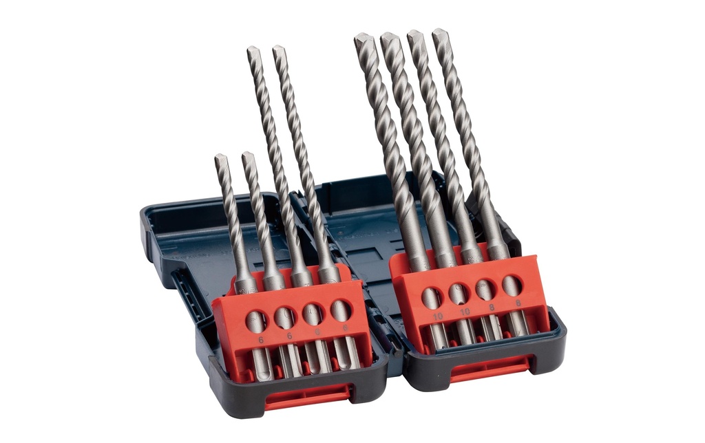 Bosch Professional Kits de forets marteaux SDS plus-3, 6 - 10 mm, 8 pièces