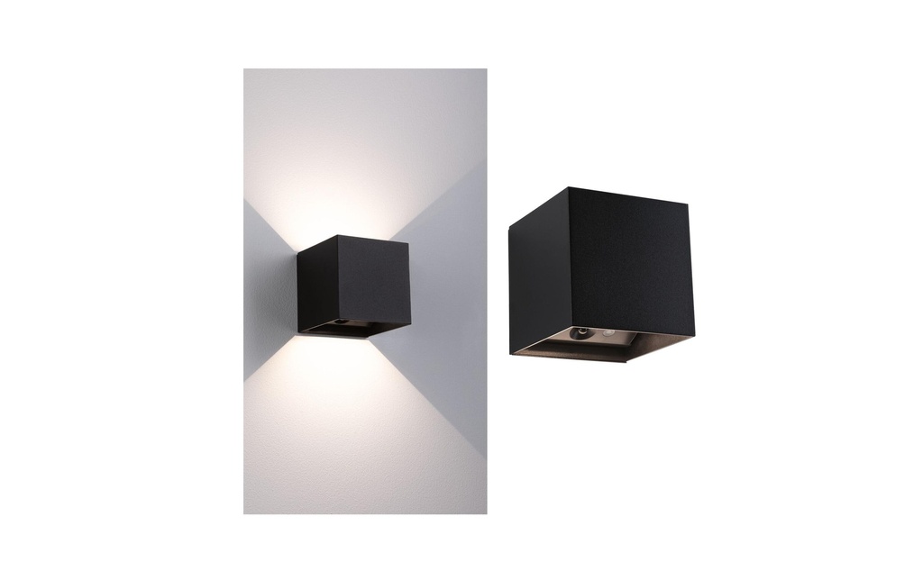 Paulmann Applique murale à batterie Nyara IP44, noir
