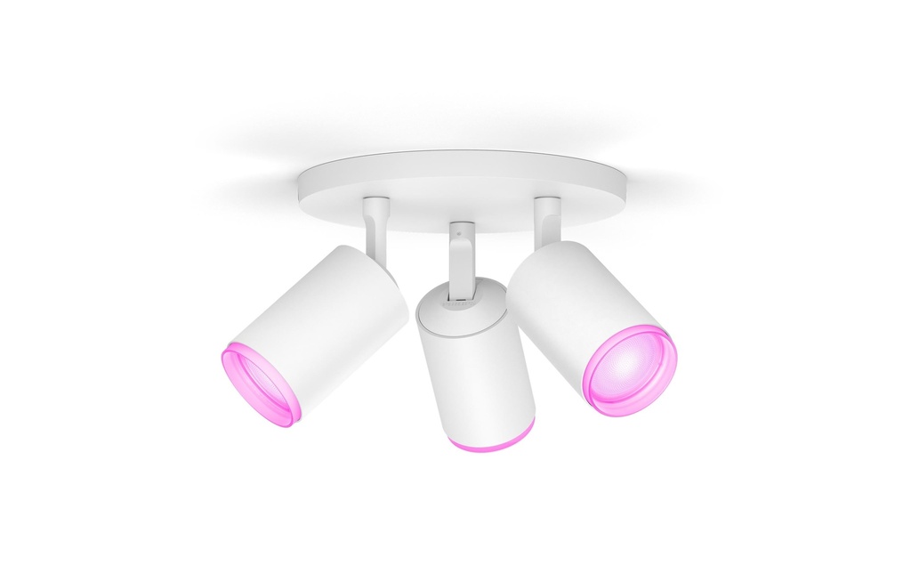 Philips Hue White & Color Ambiance Fugato Spot 3 pièces Blanc