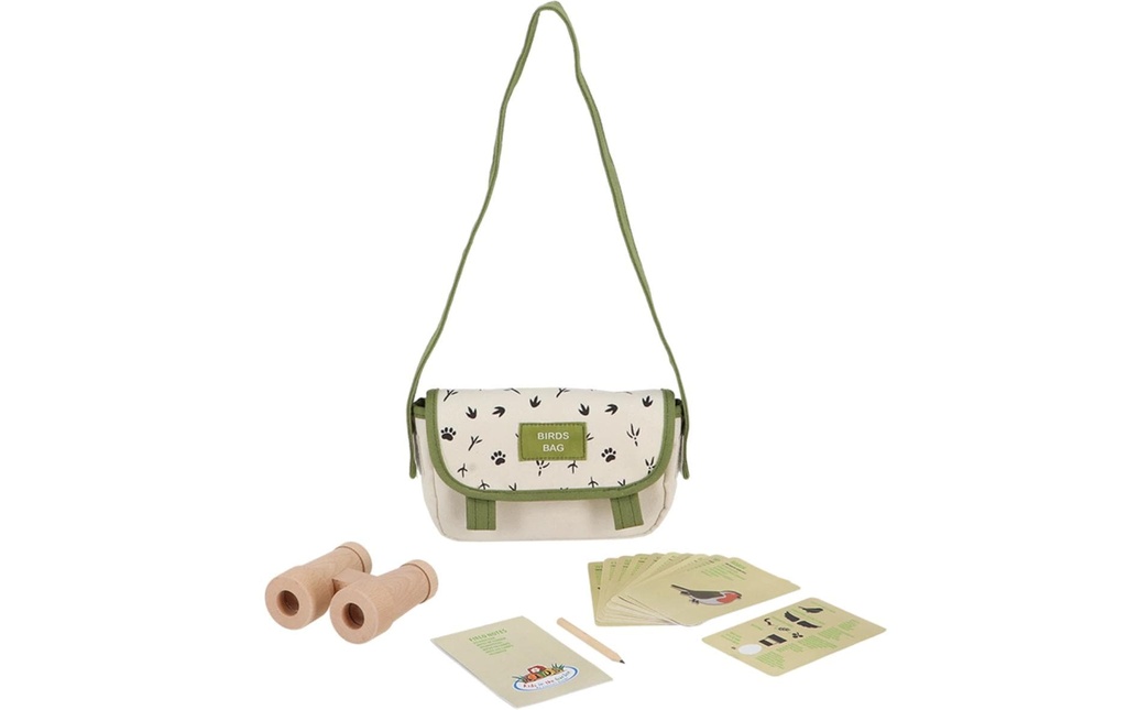 Esschert Design Sac d'explorateur Oiseaux Tissu