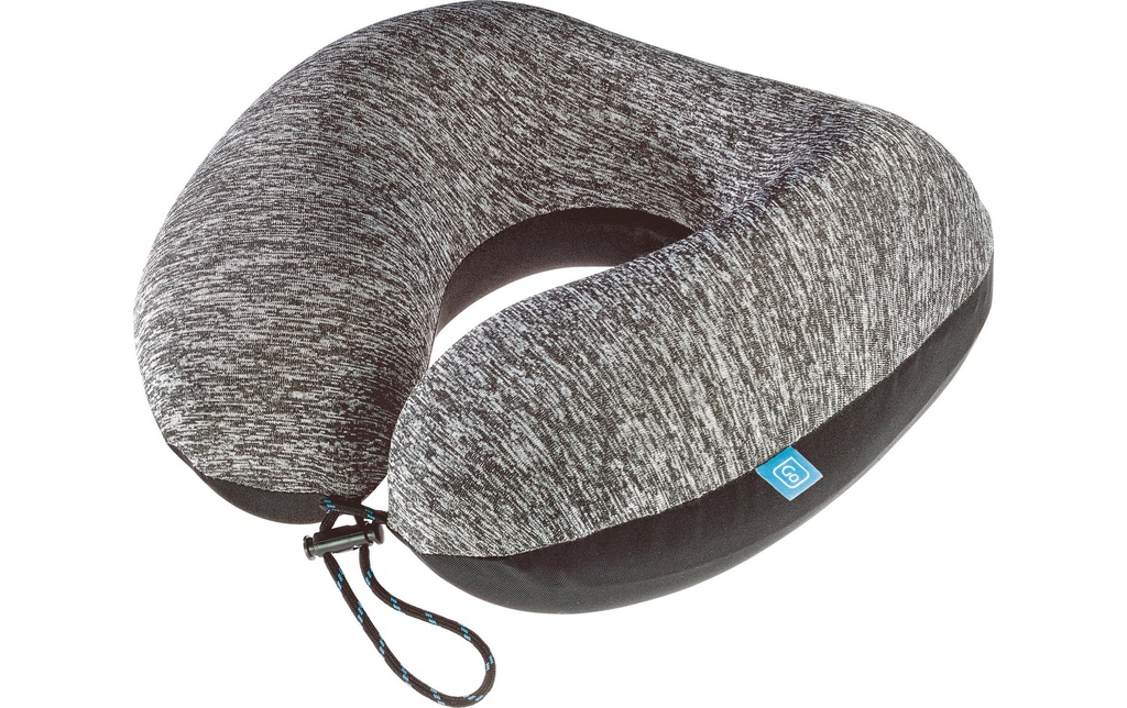 GOTravel Coussin de voyage Memory ZZZs Gris/Bleu