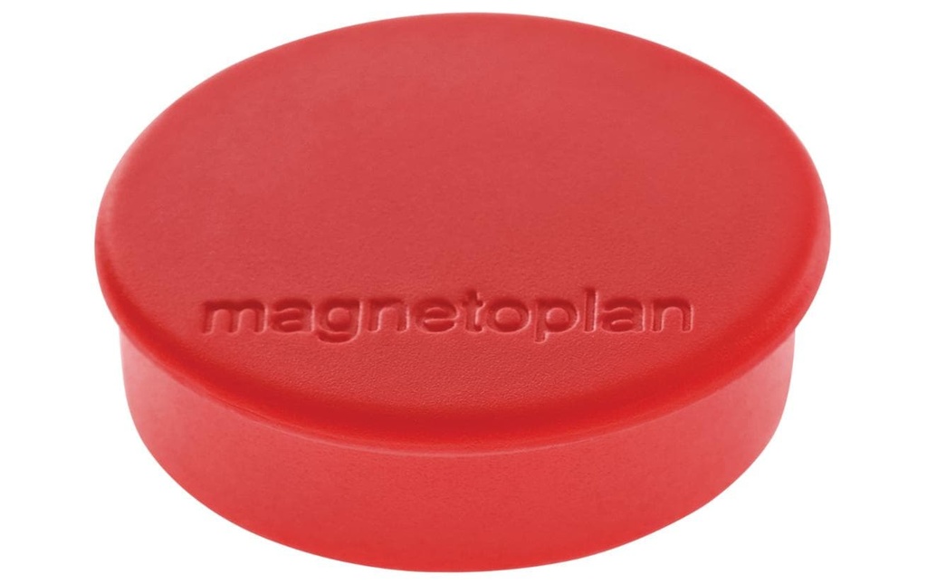 Magnetoplan Aimant Discofix Ø 2.5 cm Rouge, 10 Pièce/s