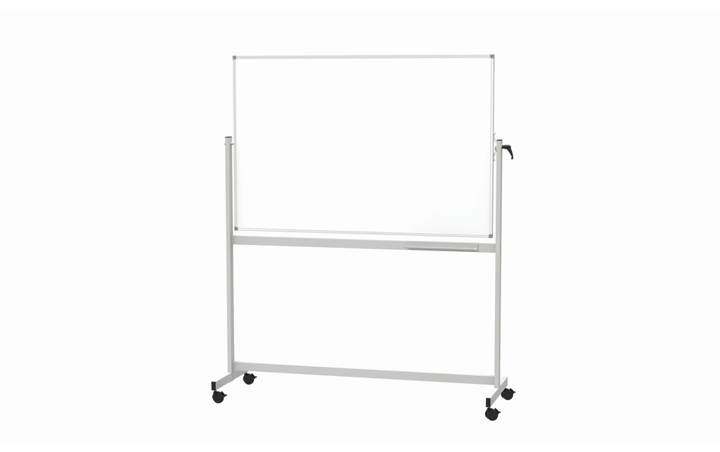 Maul Tableau blanc mobile MAULstandard 100 cm x 200 cm, Gris/Blanc