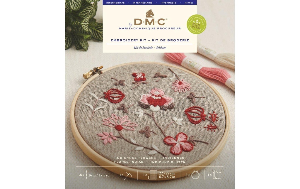 DMC Set de broderie Indiennes flowers