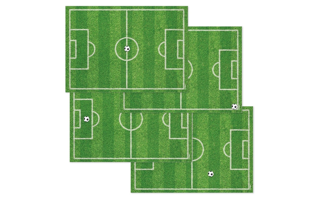 Trendform Set de table Football 29.7 cm x 42 cm,  4 sujets à 12 feuilles