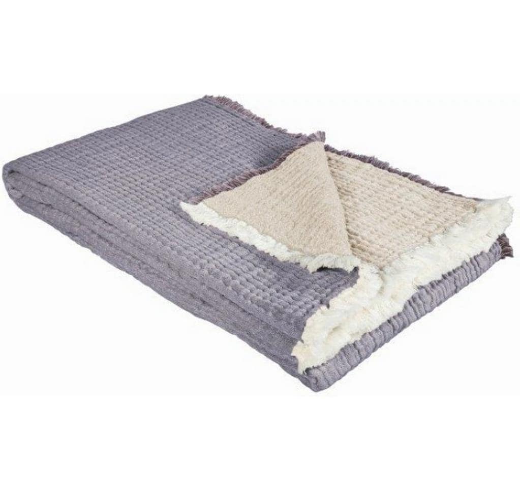 Eskimo Couverture Nora 130 x 200 cm, prune-beige