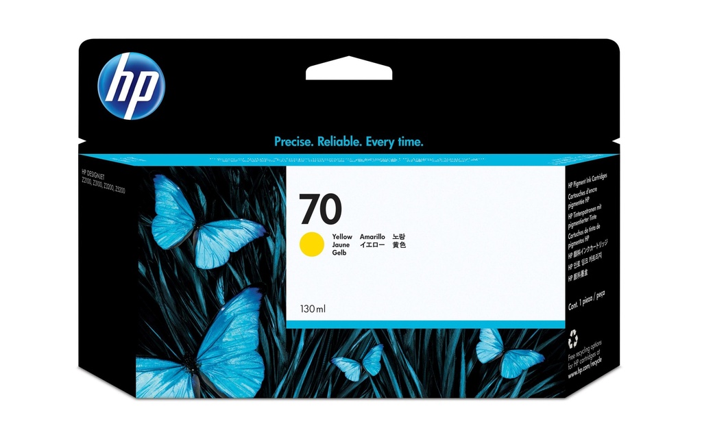HP HP cart.d'encre 70 yellow