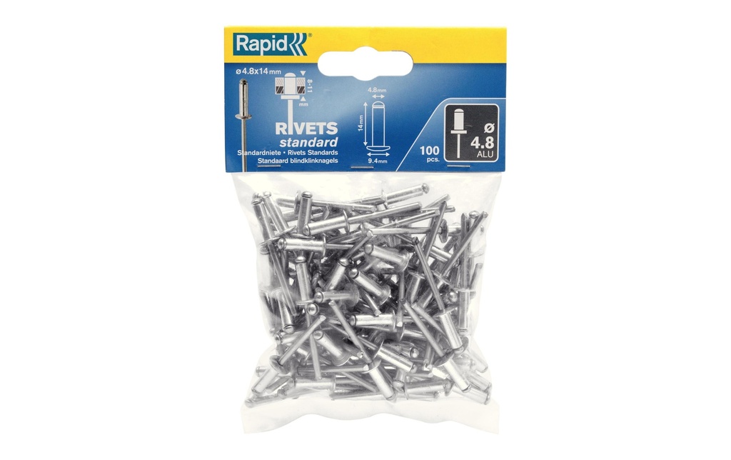 Rapid Rivets aveugles Standard Ø 4.8 x 14 mm
