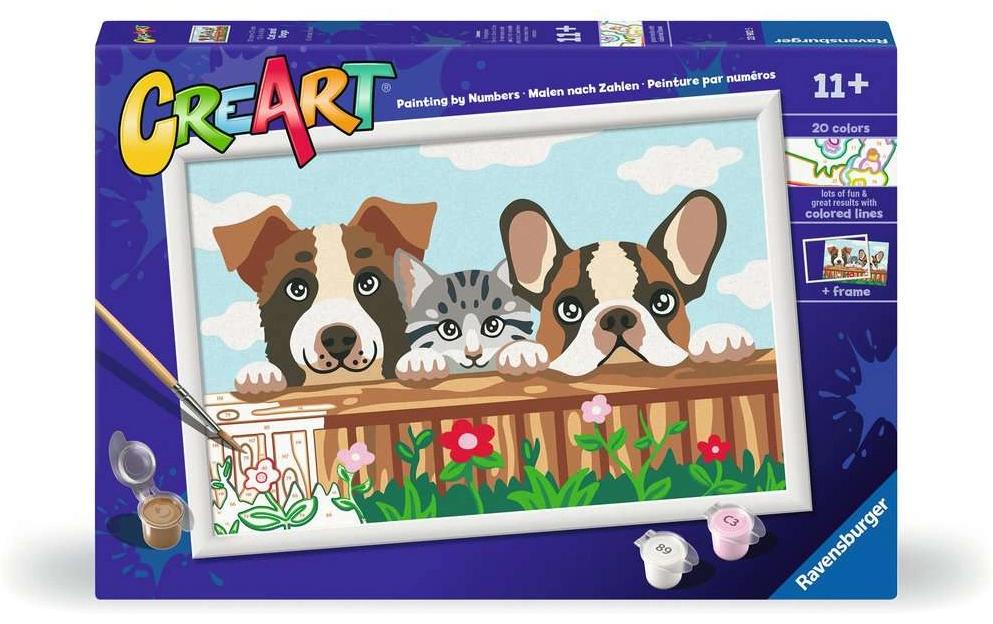 Ravensburger Peinture avec chiffres CreArt Cats and Dogs