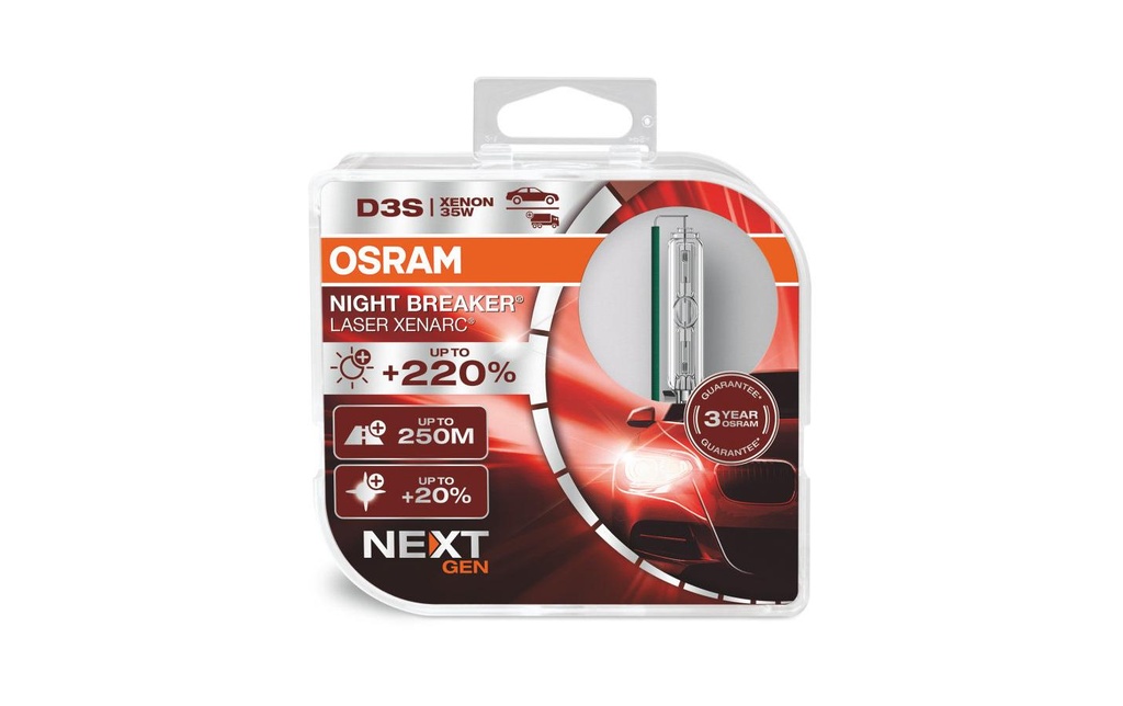 OSRAM D3S XENARC Night Breaker Laser Duobox Camion/Voiture de tourisme 35 W