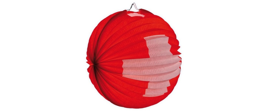 Haushaltsware Lampion Croix suisse, 25 cm