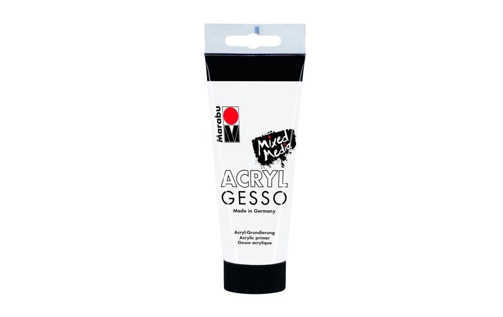 Marabu Couche de fond Gesso 100 ml, Blanc